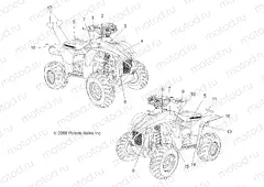 BODY | BODY, DECALS - A09BG50AA (49ATVDECAL09SCRAM)