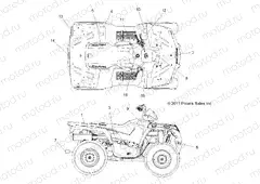 BODY | BODY, DECALS - A12MH50AD/AO/AQ/AX/AZ (49ATVDECAL12SP500)