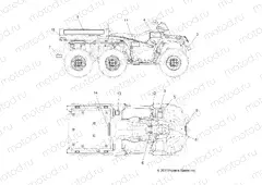 BODY | BODY, DECALS - A13CF76AA (49ATVDECAL12SP6X6)