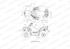 BODY | BODY, DECALS - A13GH85AJ/EAK (49ATVDECAL13850SCRAM)