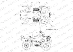 BODY | BODY, DECALS - A13MH50FF/FJ/FU (49ATVDECAL12SP500F)
