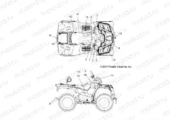 BODY | BODY, DECALS - A15SET57CA/S57CJ/CA (49ATVDECAL15TRCTR)