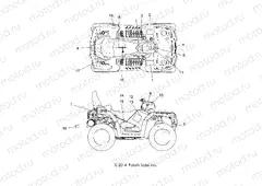 BODY | BODY, DECALS - A15SYE85HS (49ATVDECAL1585TRMD)