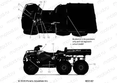BODY | BODY, DECALS - A20S6E57F1/FL (900142-01)