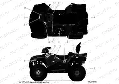 BODY | BODY, DECALS - A20SDA57A5/L4/E57A4/B4/LE (900118)