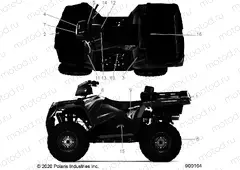 BODY | BODY, DECALS - A20SUE57D5 (900164-01)
