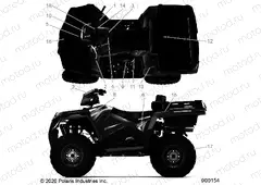 BODY | BODY, DECALS - A20SWE57F1/S57C1/C2 (900154)