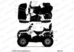 BODY | BODY, DECALS - A20SYE95AD/CAD (900140-01)