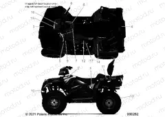 BODY | BODY, DECALS - A21SDE57A4/B4 (900282-01)