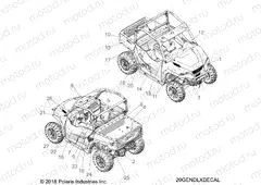 BODY | BODY, DECALS - G20GAE99A2/D99AK/AS/BK/BS (20GENDLXDECAL)