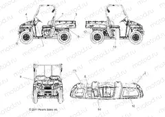 BODY | BODY, DECALS - R13RC08GA/GH/FA/FH (49RGRDECAL12EV)