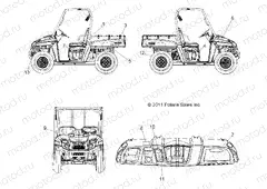 BODY | BODY, DECALS - R13RH45AG (49RGRDECAL12400)