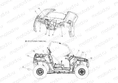 BODY | BODY, DECALS - R13VH57AD/6EAK (49RGRDECAL13RZR600)