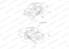 BODY | BODY, DECALS - R15YAV17AA/BA (49RGRDECAL13RZR170)