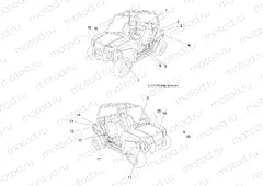 BODY | BODY, DECALS - R15YVA17AF/BF (49RGRDECAL13RZR170AB)