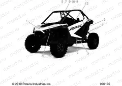 BODY | BODY, DECALS, STANDARD - Z20RAB92LR/D92LC/E92LT (900105)