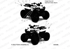 BODY | BODY, DECALS, WARNING and REFLECTORS - A23HBE07B2 (900489)