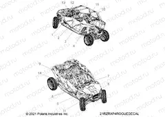 BODY | BODY, DECALS - Z21R4F92AH/BH (21RZRXP4ROGUEDECAL)