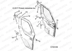 BODY | BODY, DOOR, FRONT, FULL, MOUNTING - R20RSX99A9/AA/AP/AX/B9/BA/BP/BX (C700146)