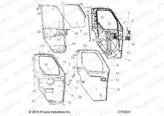 BODY | BODY, DOOR/WNDW, PREM, FRONT FULL POWER - R19RRU99/A/B (C700531)