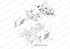 BODY | BODY, FLOOR and FENDERS - R13RH45AG (49RGRMOLDINGS10)