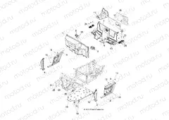 BODY | BODY, FLOOR and FENDERS - R13RH76AG/AH/AN (49RGRMOLDINGS13800MID)