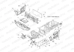 BODY | BODY, FLOOR and FENDERS - R15RAA76AA/AJ (49RGRMOLDINGS126X6)