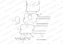 BODY | BODY, FLOOR PANEL, PLASTIC, 6 PASSENGER - L15G6A/L15G6S (49GEMBODY11FLOORPNLE6)