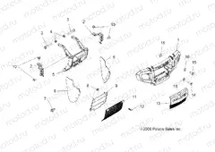 BODY | BODY, FRONT BUMPER and MOUNTING - A09MN50ET (49ATVBUMPER09SP500TR)