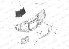 BODY | BODY, FRONT BUMPER and MOUNTING - A09ZN85/8X ALL OPTIONS (49ATVBUMPER09SPXP550)