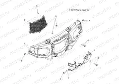 BODY | BODY, FRONT BUMPER and MOUNTING - A13ZN8EFK/EFN (49ATVBUMPER12SP550F)