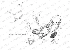 BODY | BODY, FRONT BUMPER - R13XT87AA/9EAK (49RGRBUMPER12RZRXP900)