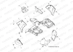 BODY | BODY, FRONT CAB - A09ZN85/8X ALL OPTIONS (49ATVCAB09SPXP550)