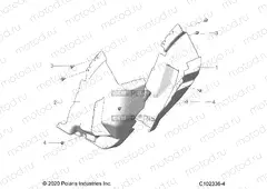 BODY | BODY, FRONT MUD GUARDS - A20SLZ95AE (C102336-4)