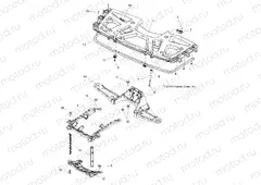 BODY | BODY, FRONT RACK and SUPPORTS - A15SXE85FI (49ATVRACKMTG10SPXP550)