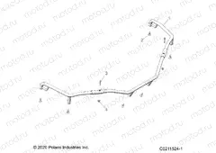 BODY | BODY, FRONT RACK EXTENDERS - A23SEA57F1/T57C1/C2/F1 (C0211524-1)