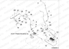 BODY | BODY, FUEL LINE EVAP - Z20S1E99BG/BK (C700095-33)
