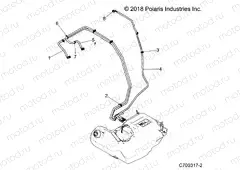 BODY | BODY, FUEL LINES, STD. - Z20N4E92AL/AR (701384)