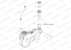 BODY | BODY, FUEL TANK - A11DX55FL (49ATVFUEL11SPTRG550)