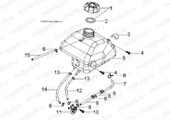 BODY | BODY, FUEL TANK and HOSES - A15YAK05AD/AF (49ATVFUEL07PRED50)