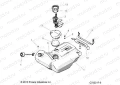 BODY | BODY, FUEL TANK - Z20PAL92AG/AP/BG/BP/LG/G92AG/AP/LG (C700317-5)