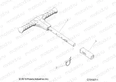 BODY | BODY, GRAB BAR, PASSENGER - Z20A5K87BG (C701027-1)