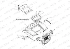 BODY | BODY, HOOD and FRONT BODY WORK - R13VH76AC/AD/AN/AS/EAI (49RGRHOOD13RZR)