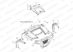 BODY | BODY, HOOD and FRONT BODY WORK - R13XE76AD/EAI (49RGRHOOD13RZR4)