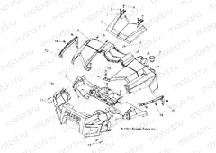 BODY | BODY, HOOD and FRONT FASCIA - R13TH76/7E ALL OPTIONS (49RGRLATCH118004X4)
