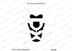 BODY | BODY, HOOD FOAM/SEAL - S23TFK8RS (C601964)