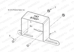 BODY | BODY, LICENSE PLATE BRACKET, UTILITY W/REVERSE LAMP - e4wSopt/e6wSopt/eS/eL/eLXD (49GEMBODY11LICENSEU)