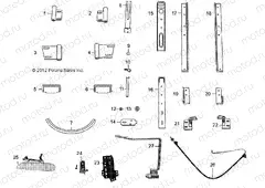 BODY | BODY, OPTIONS, HARD DOOR REPLACEMENT HARDWARE (BUILT 9/02/13 AND AFTER) - L13G2A/L13G2S/L13G2L/L13G2D (49GEMOPTIONS13HD)