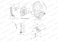 BODY | BODY, PASSENGER SEAT BOTTOM and SEAT BACK - A11DX55FL (49ATVSEATBOTTOM11SPTRGEPS)