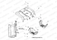 BODY | BODY, REAR CAB and FOOTWELLS - A09MN50ET (49ATVCABRR09SP500TR)